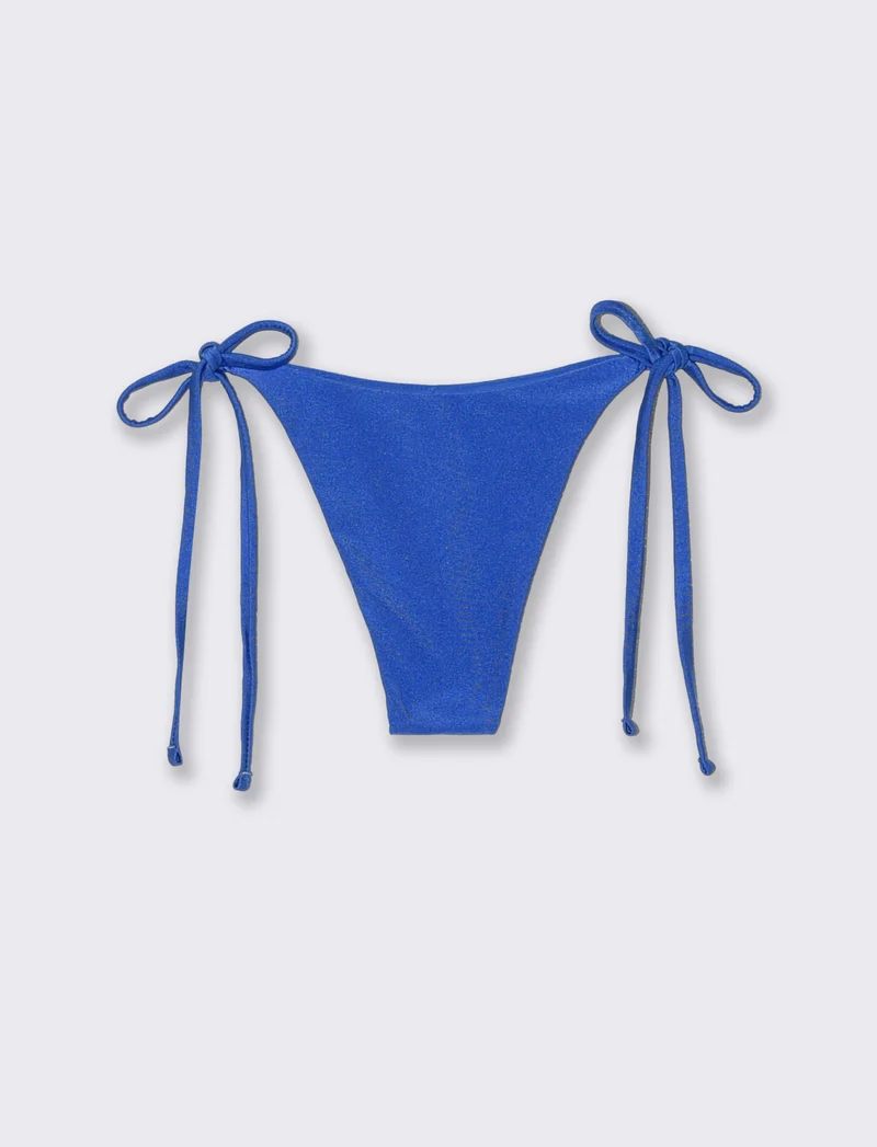 Perizoma mare con laccetti - Blu