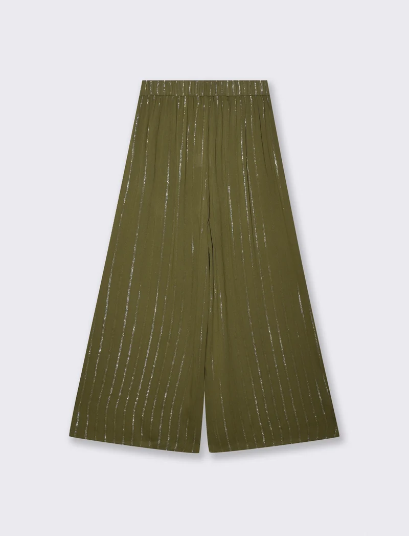 Pantalone Palazzo con Lurex e Fusciacca - Kaky 1