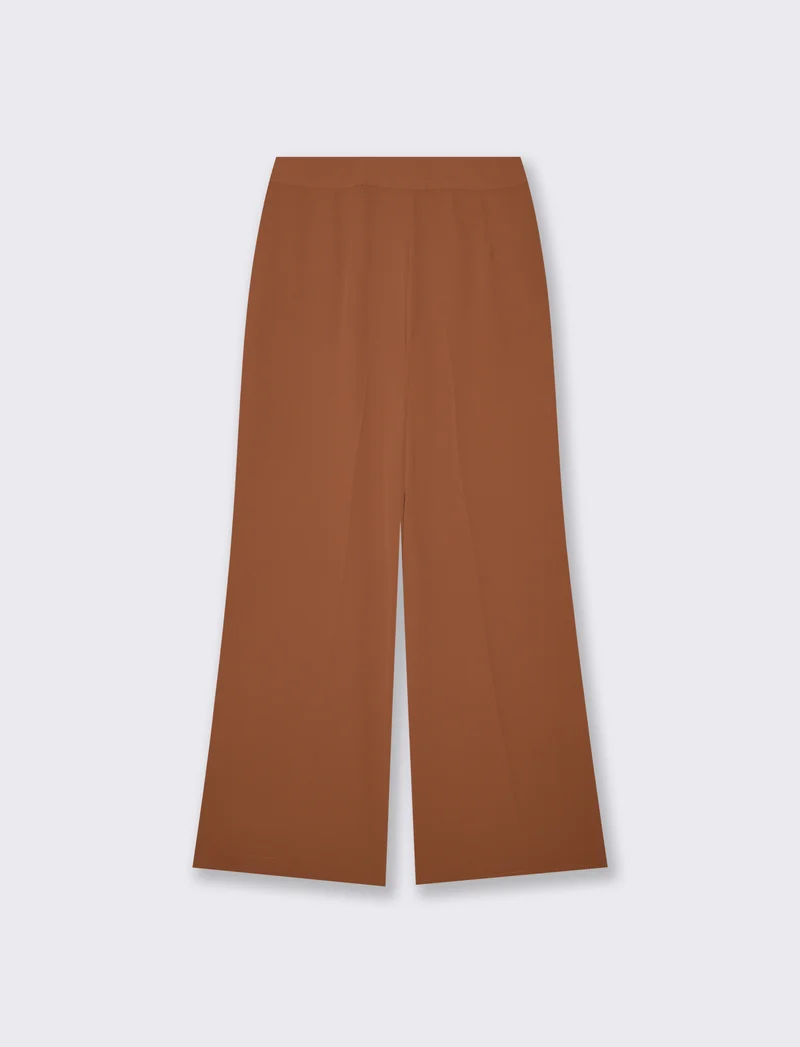 Pantalone Linea Dritta Elegante - Cacao