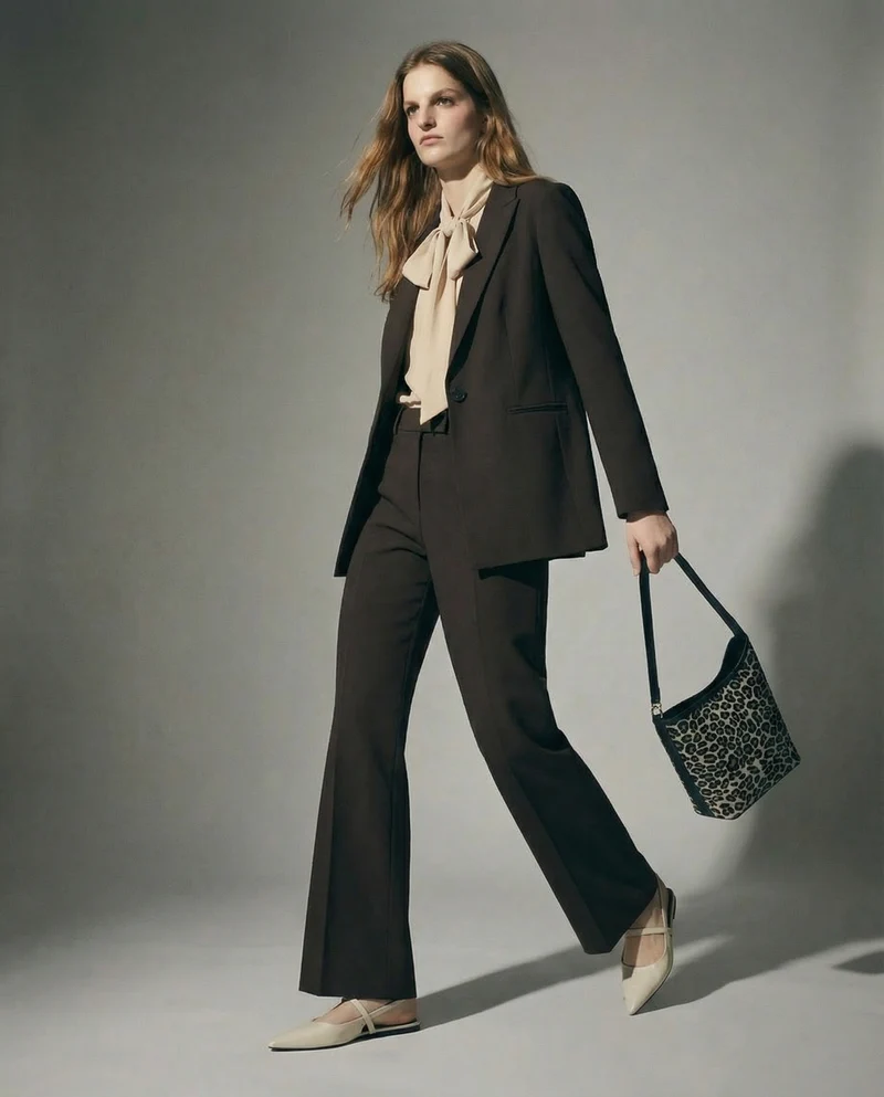 Pantalone Linea Dritta Elegante - Moro