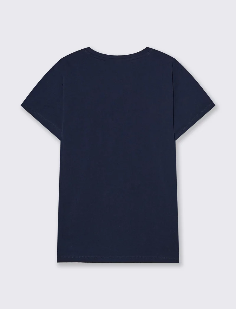 T-Shirt Donna Girocollo con Stampa Regular - var 3