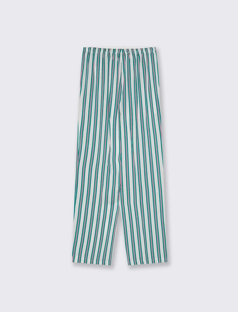 Pantalone lungo stampato in tessuto leggero - var 2