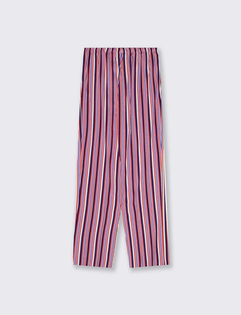 Pantalone lungo stampato in tessuto leggero - var 1