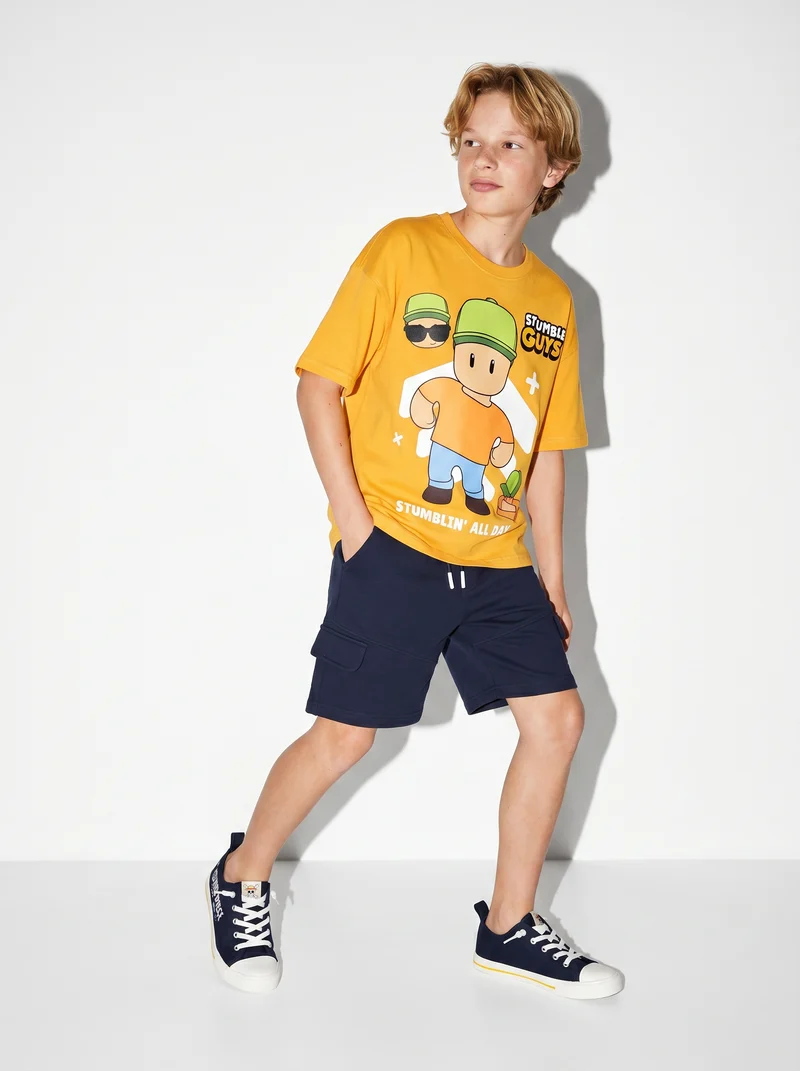 T-shirt Stumble Guys per giovani fan - Arancio