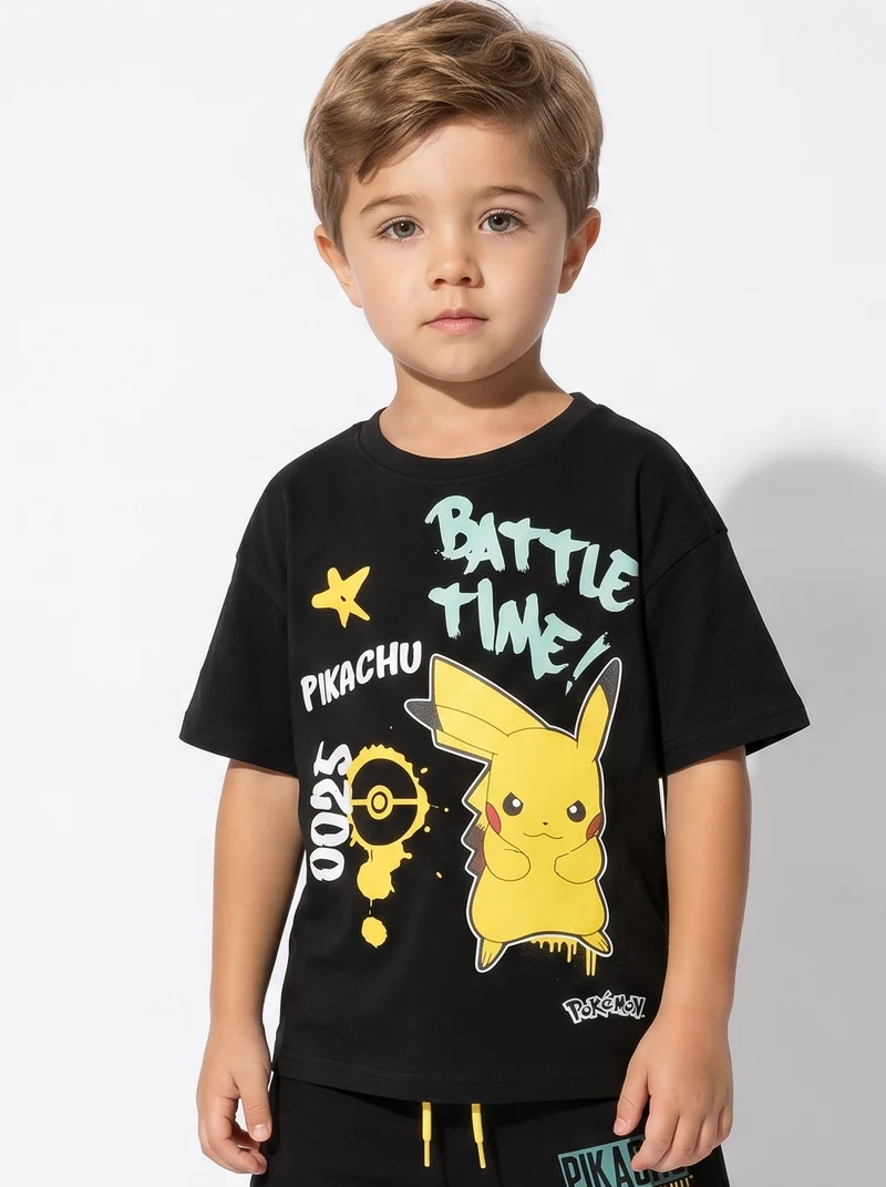 T-shirt Pokemon: divertimento per i giovani - Nero