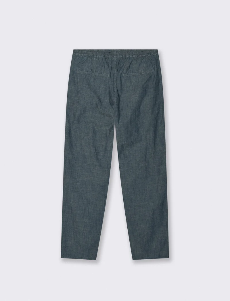 Pantaloni Jogger in Effetto Denim - Denim