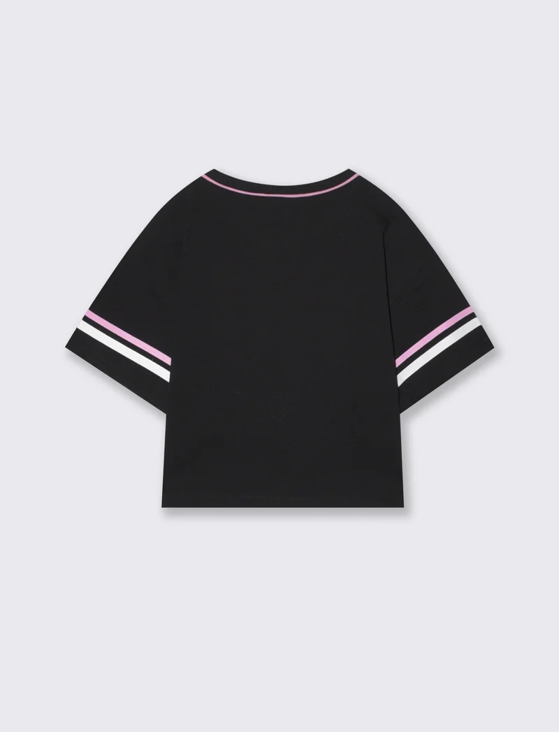 T-shirt sportiva Minnie in cotone dinamico - Nero