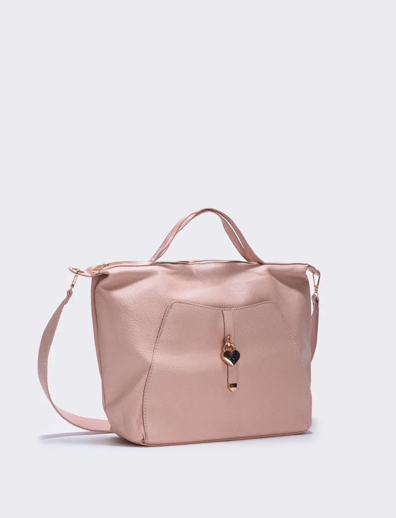 Borsa catenaccio a cuore - Rosa
