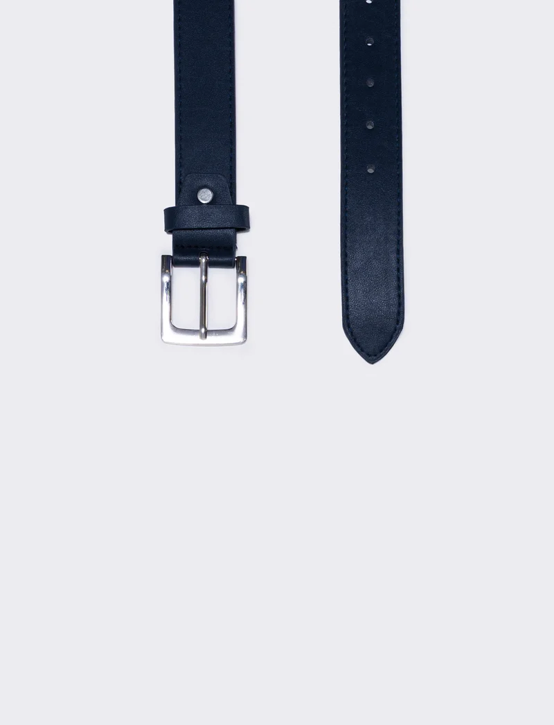 Cintura basic uomo elegante e versatile - Blu