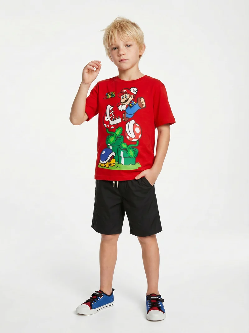 T-Shirt Super Mario - Rosso