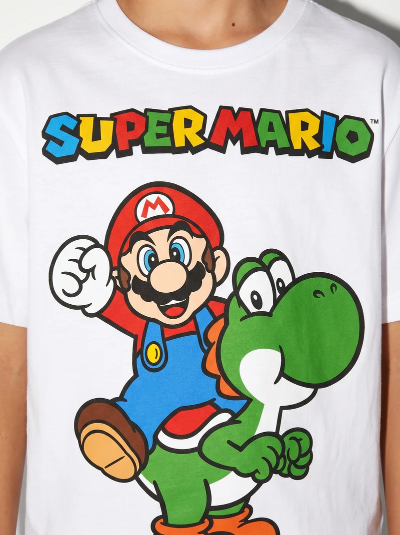 T-Shirt Super Mario - Bianco