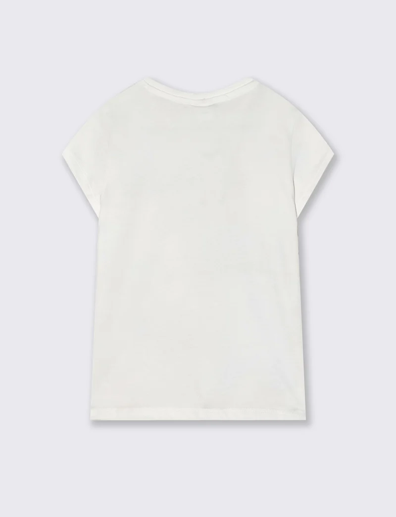 T-Shirt cropped by Stich con stampe - Fantasia