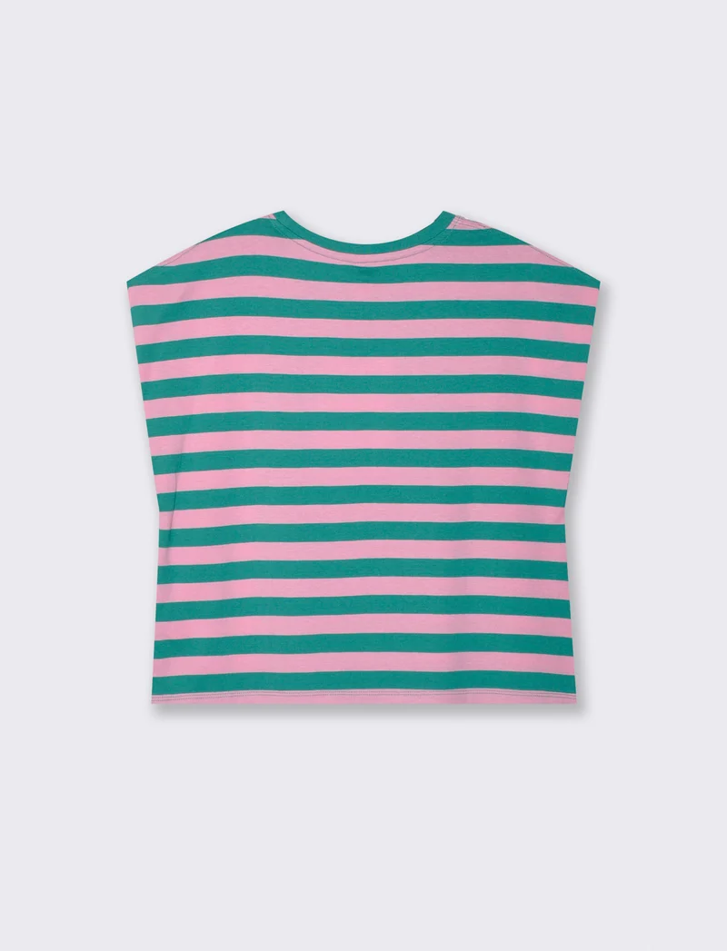 T-shirt in cotone girocollo manica a T - var 1