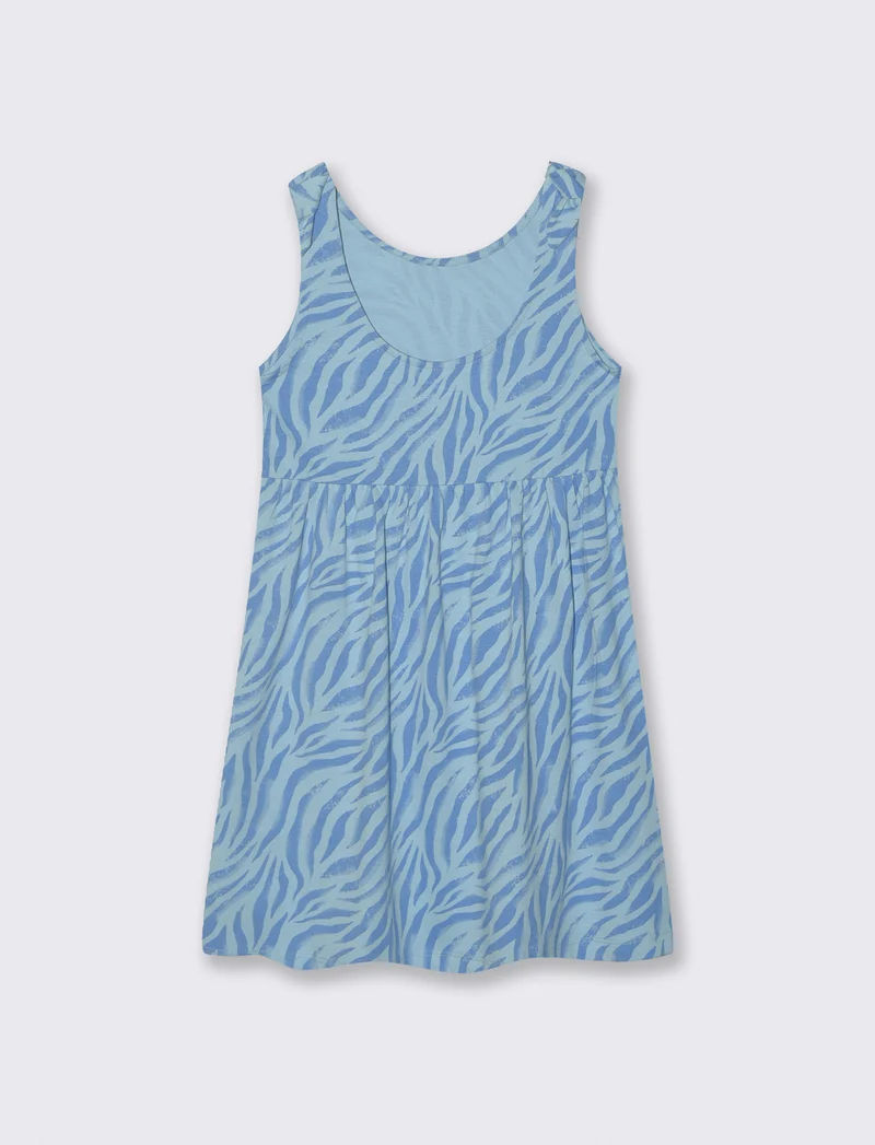 Abito estivo con fiocchi alle spalle - Azzurro