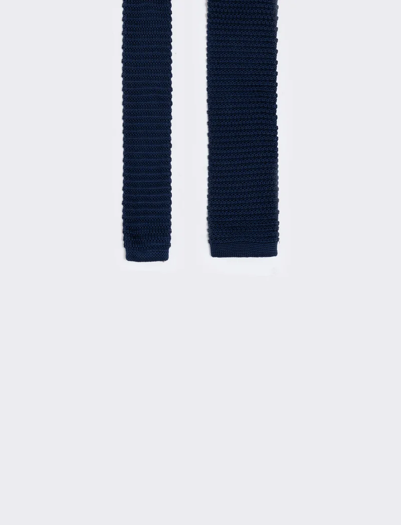 Cravatta maglina 5,5 cm per uomo - Blu