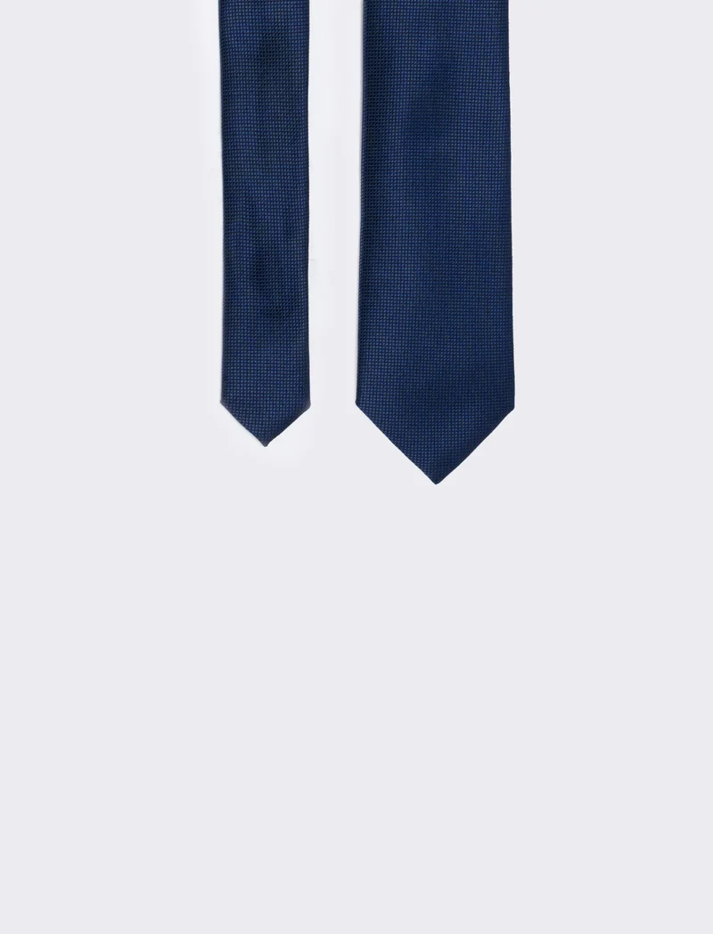 Cravatta diamantina 7cm per uomo - Blu navy