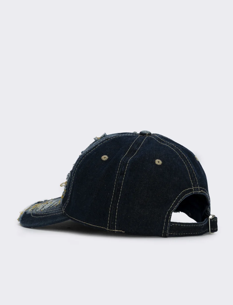 Cappello baseball con frange colorate - Giallo
