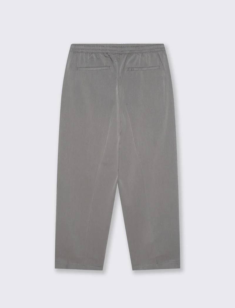 Pantalone Chino Jogger Baggy Fit - Grigio mel.