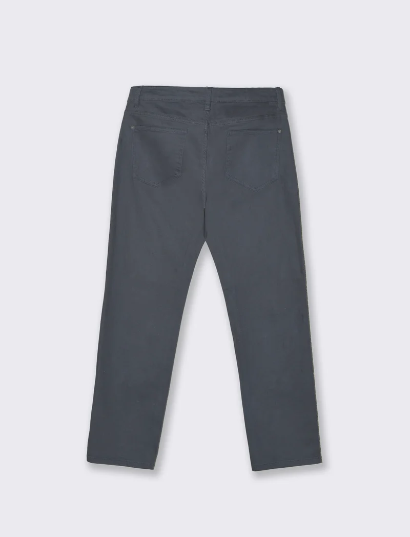 Pantaloni Slim Fit 5 Tasche Effetto Slavato - Avion