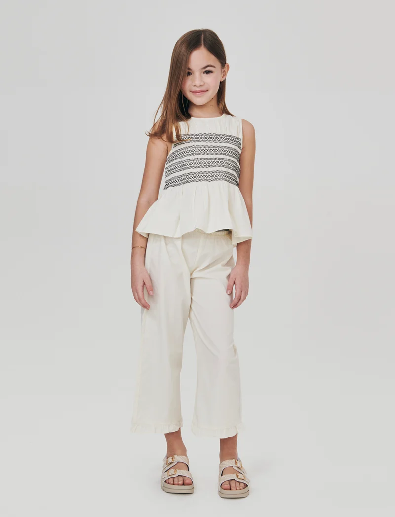 Pantaloni Palazzo in Cotone Estivi - Beige