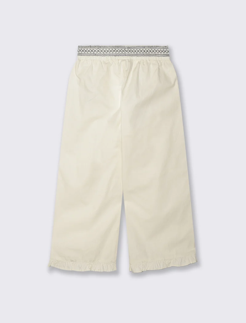 Pantaloni Palazzo in Cotone Estivi - Beige