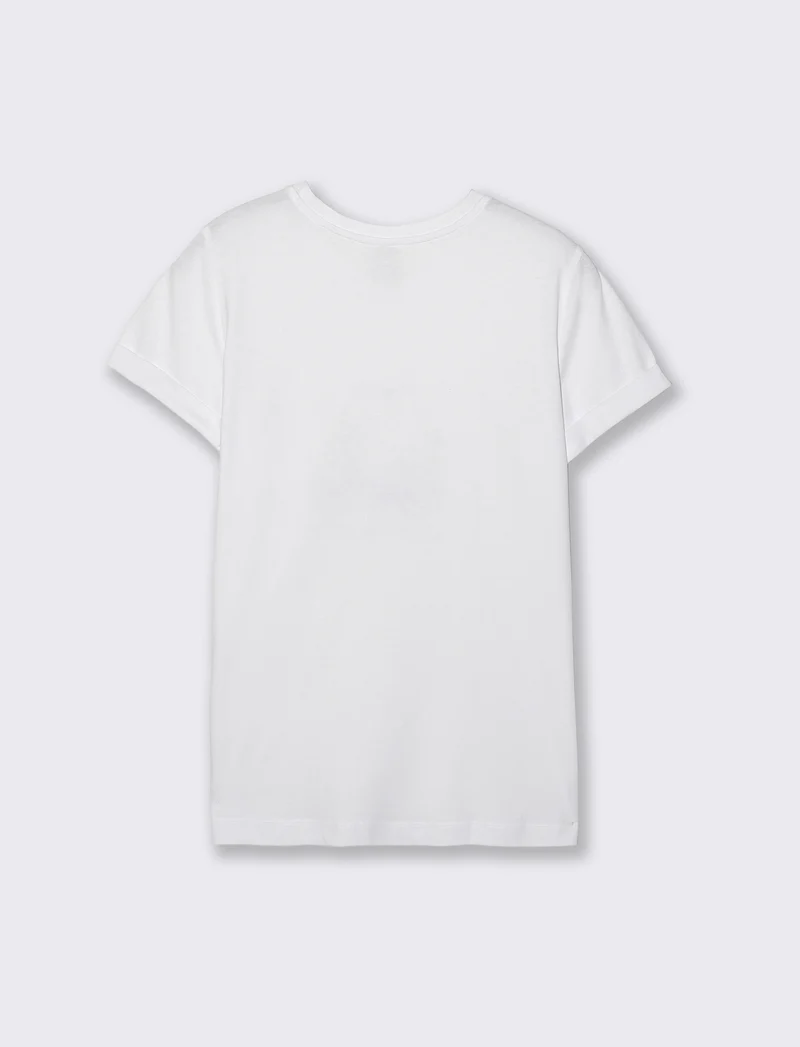 T-Shirt Manica Corta con Stampa - var 1