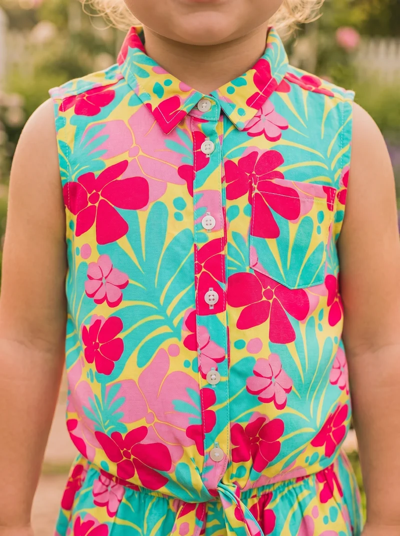 Camicia annodabile con stampe - Fantasia