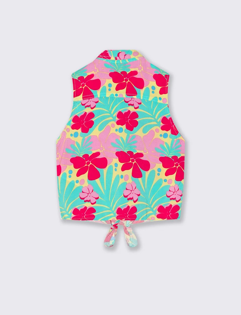 Camicia annodabile con stampe - Fantasia
