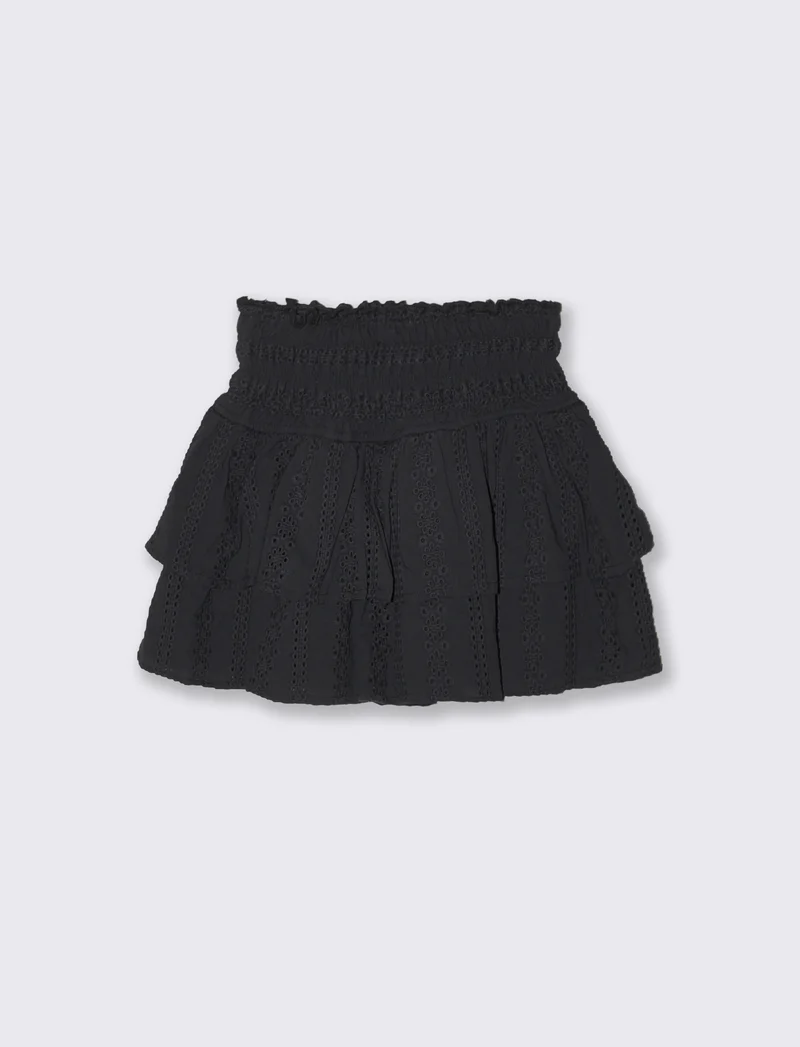 Gonna Sangallo con Bustino e Short Interno - Nero