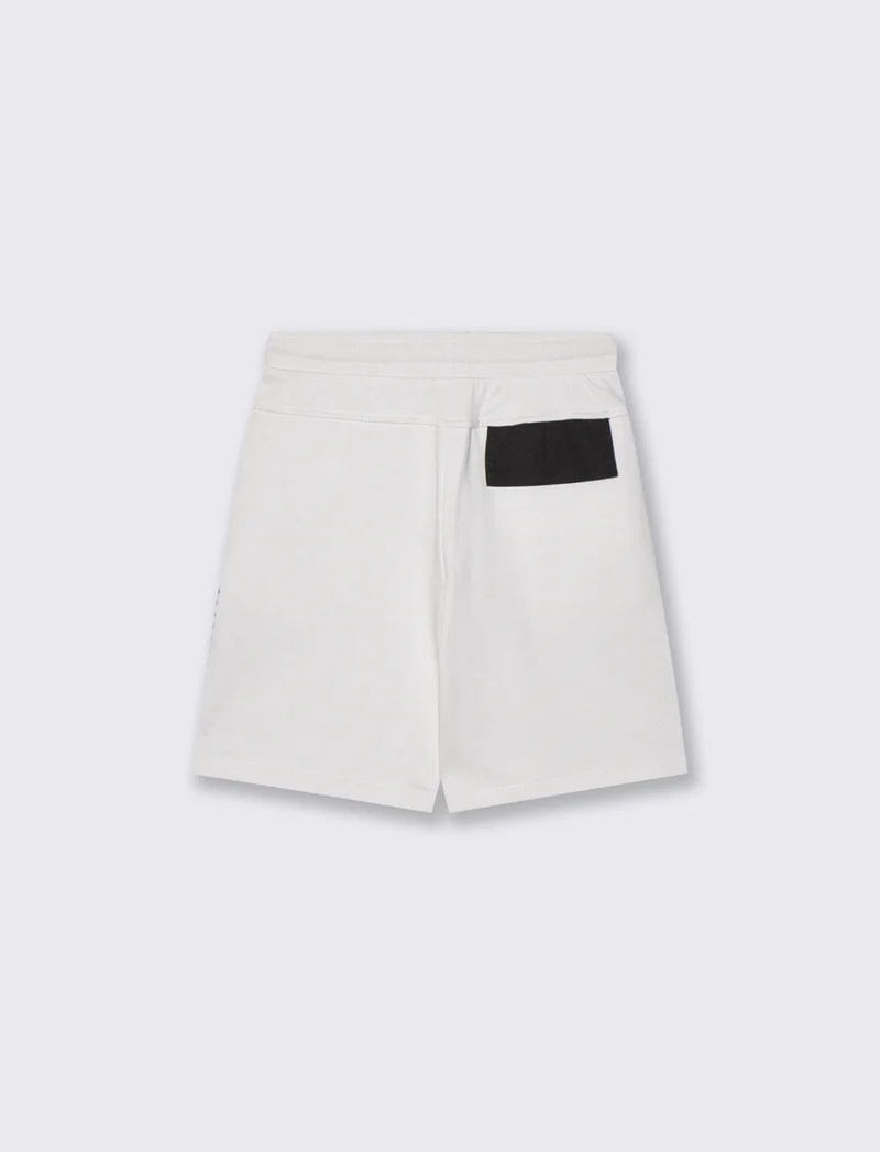 Bermuda in felpa grintosi e comodi - Bianco