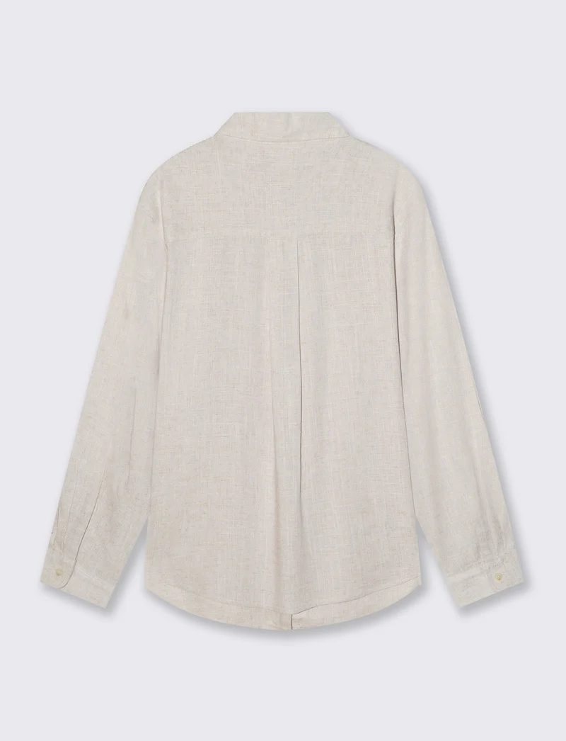Camicia Manica Lunga con Taschino - Sabbia