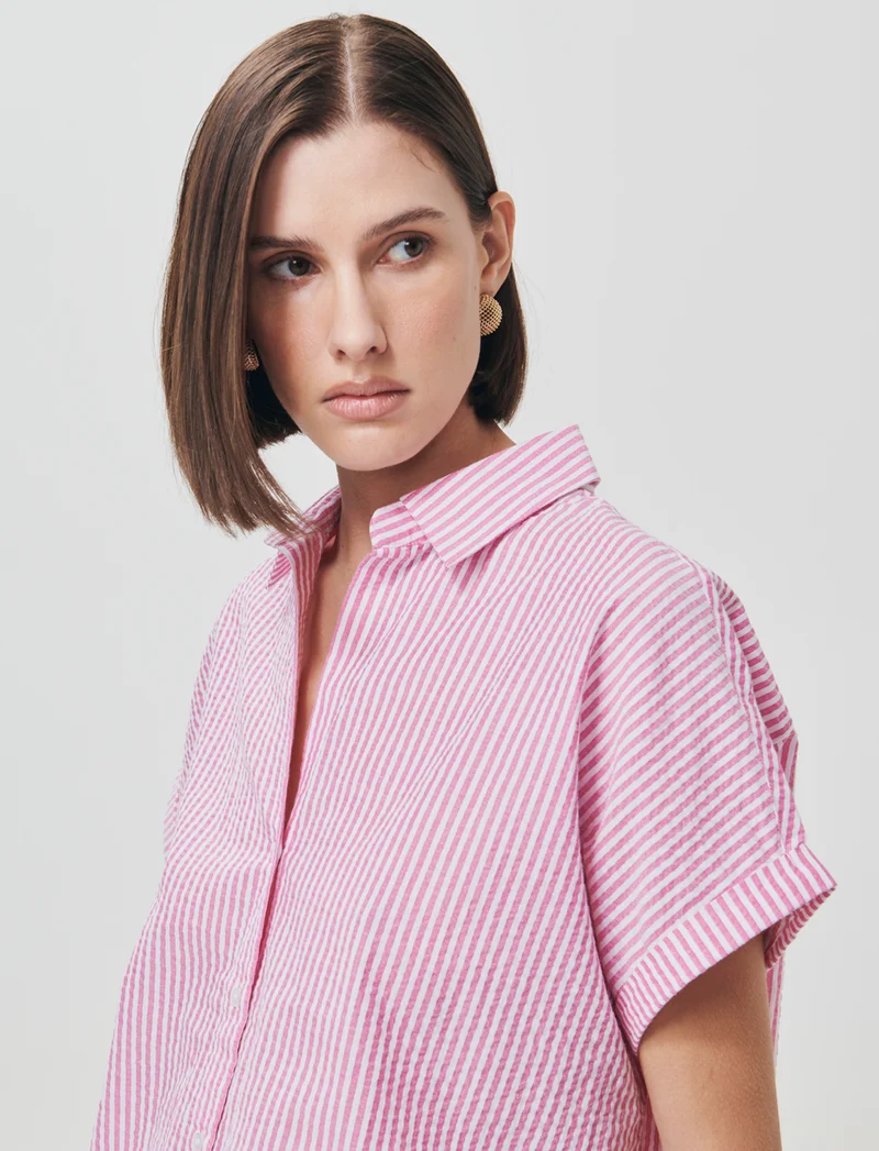 Camicia Mezza Manica Scollo a V - var 2
