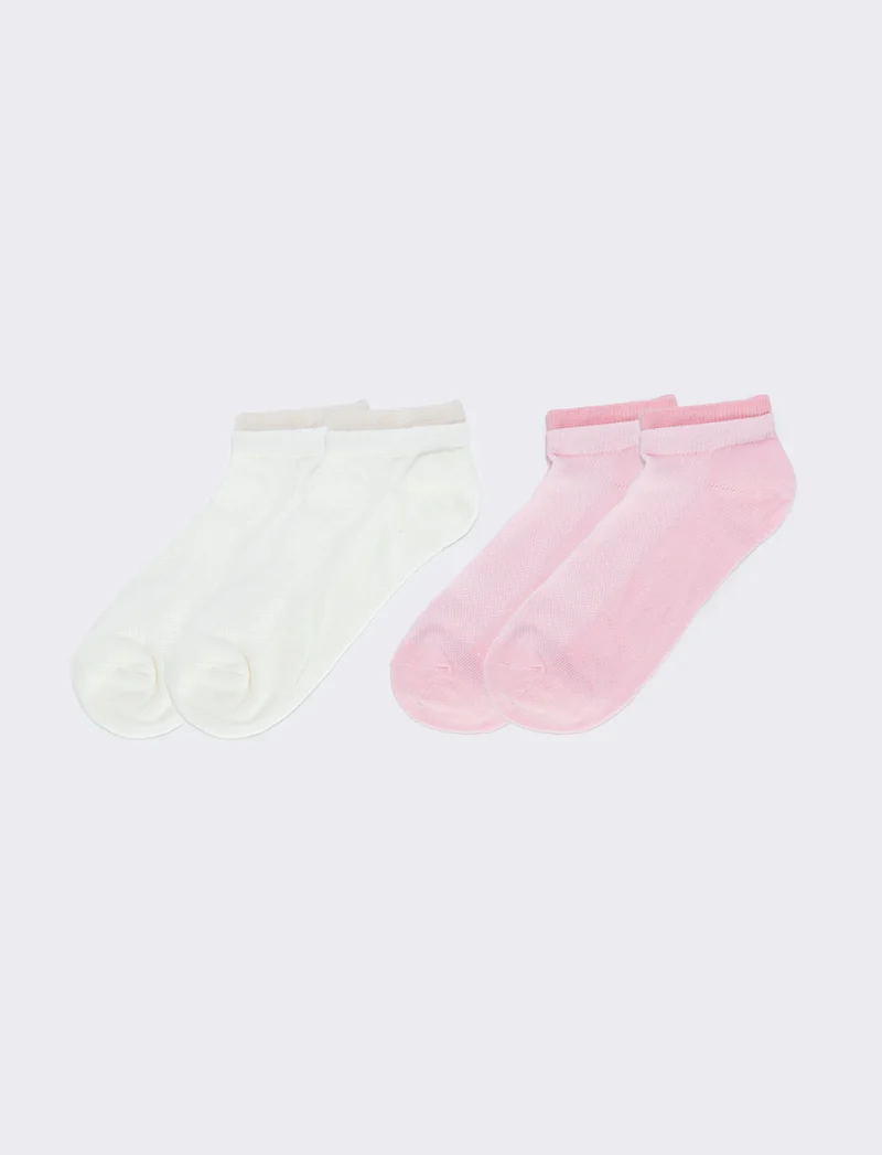 Calzini goffrati: 2 paia - Rosa
