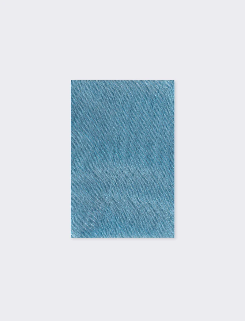 Foulard plissettato metallizzato - Denim