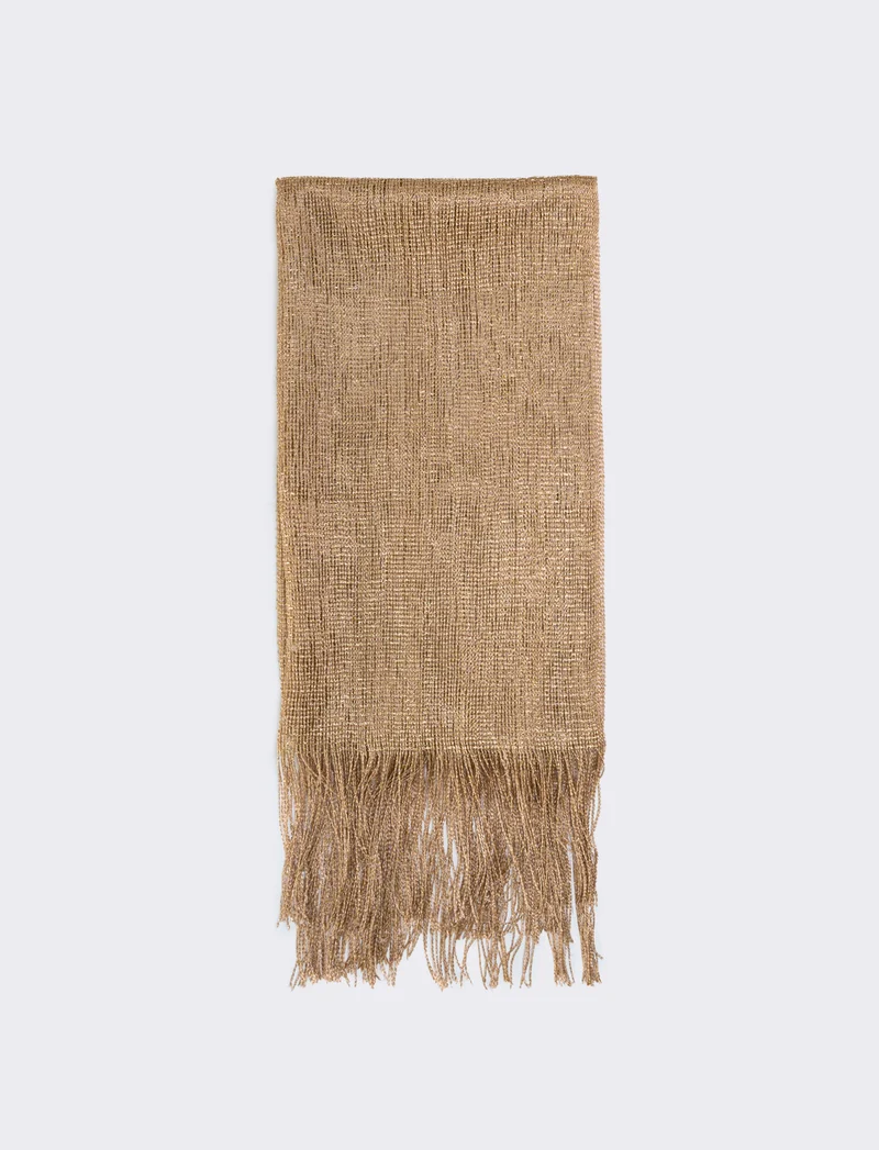 Foulard a rete con lurex per donne - Oro