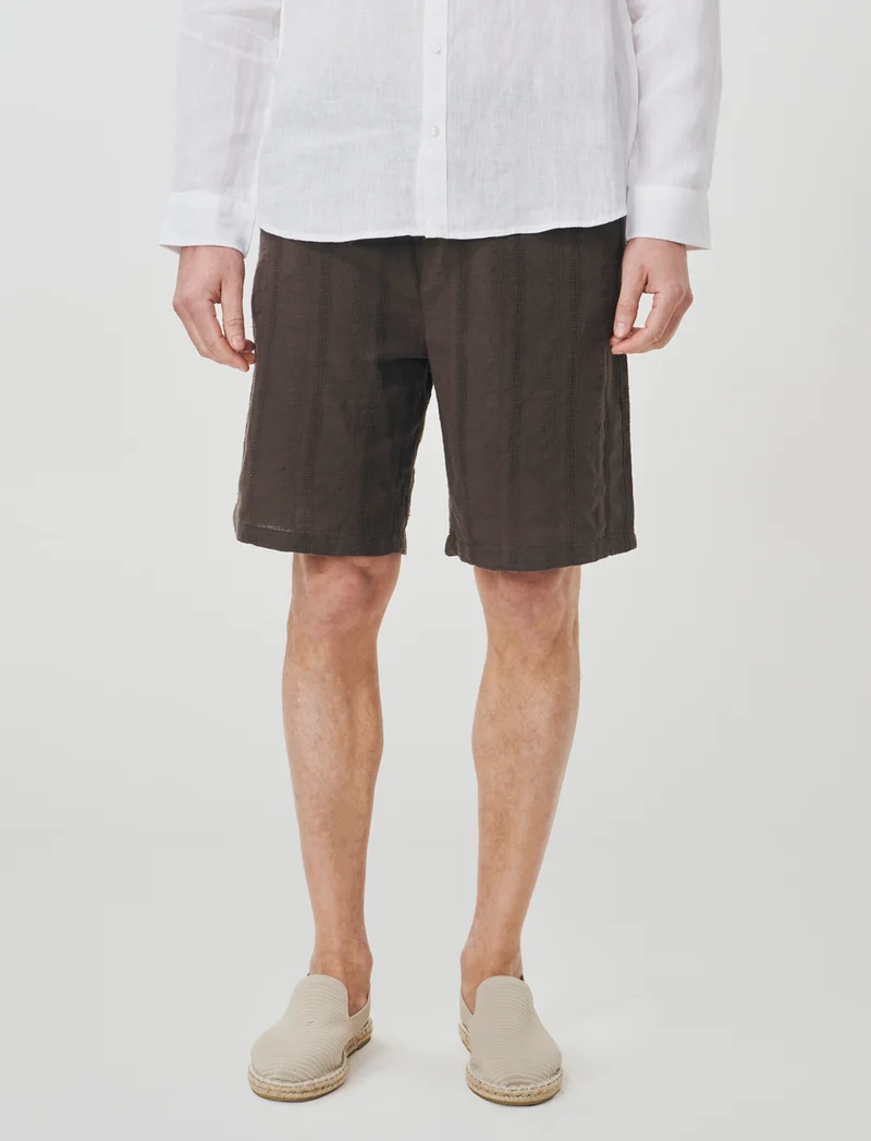 Bermuda Jogger Regular Fit in Jacquard - Moro