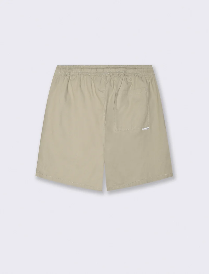 Bermuda Jogger in Cotone Strutturato - Grigio stone