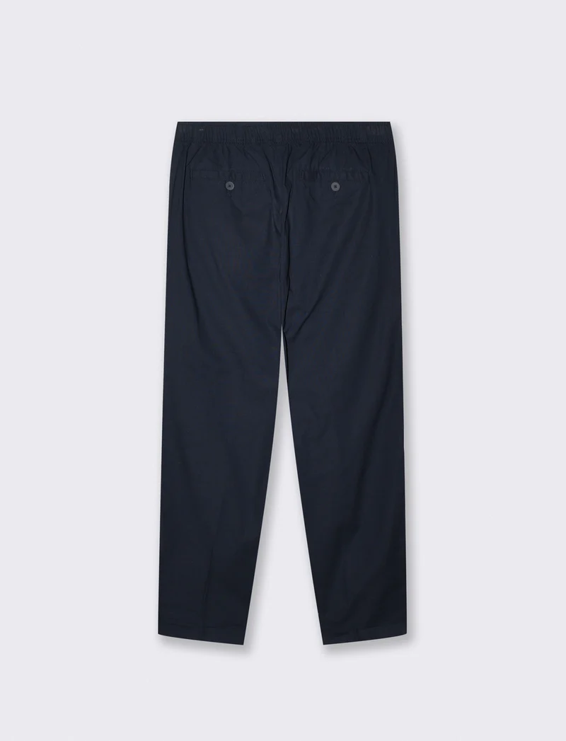 Pantaloni Jogger in Cotone Con Tasche - Blu