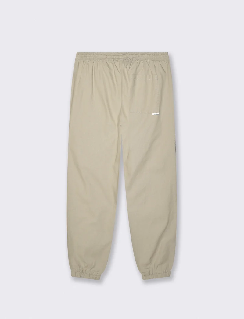 Pantaloni jogger in cotone strutturato - Grigio stone