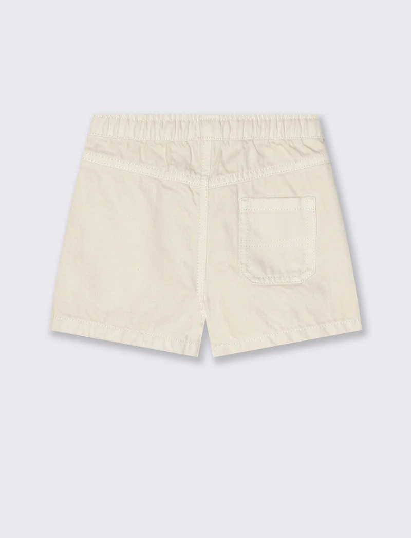 Bermuda ampi con inserti a contrasto - Beige
