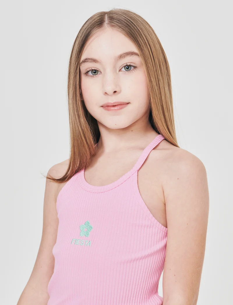 Shorts in cotone con elastico in vita - Rosa