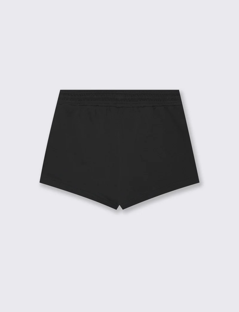 Short estivo in french terry per bambina - Nero