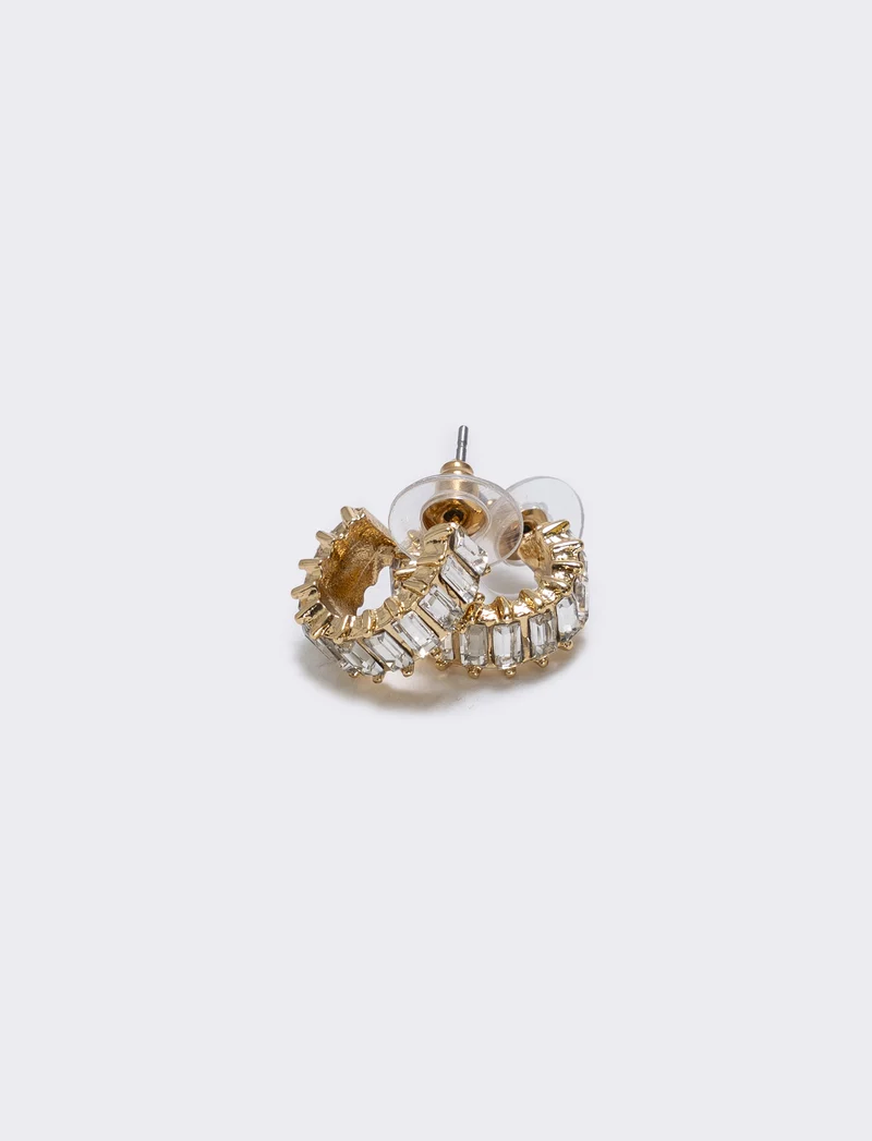 Cerchietti piccoli con strass brillanti - Oro