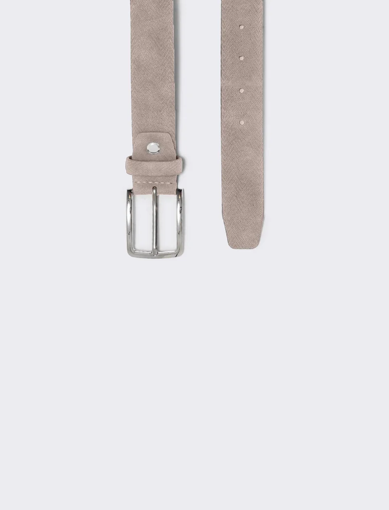 Cintura fusto spigato uomo elegante - Beige