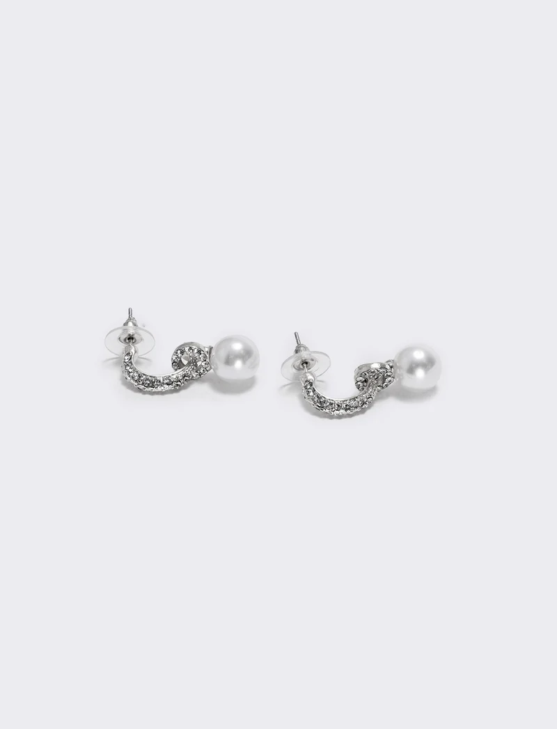 Orecchini in perla e strass - Argento