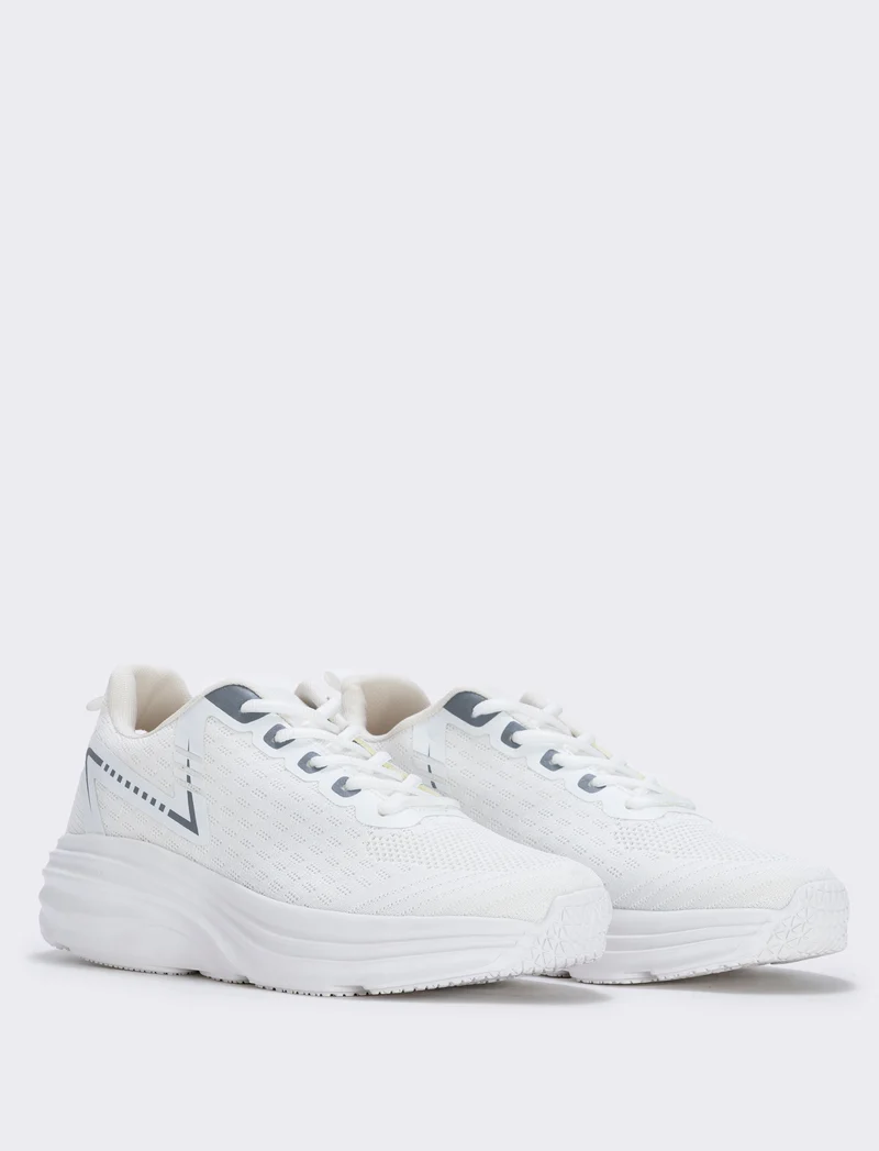 Scarpa ginnica uomo in tessuto bianco - Bianco