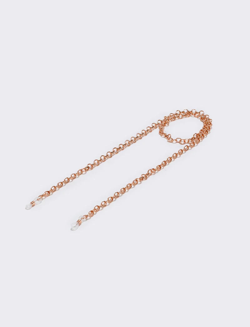 Laccio occhiali con catenina elegante - Oro rosa