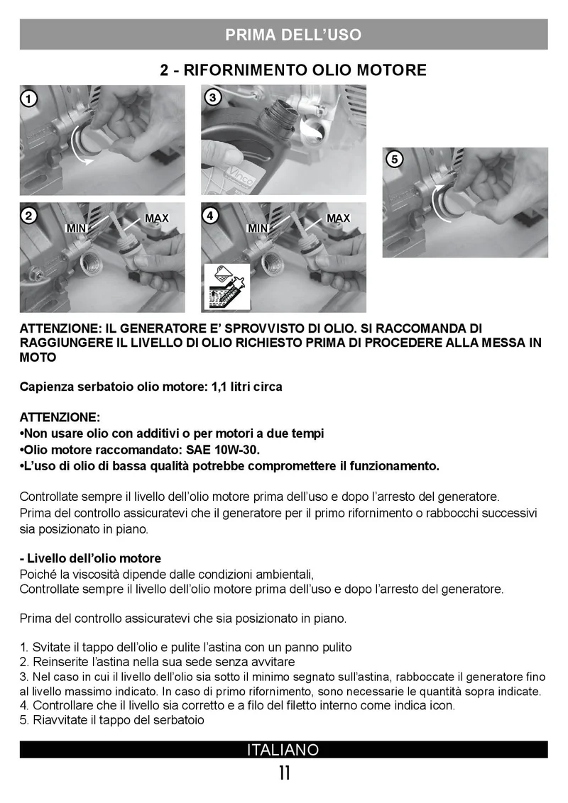 Vinco 60128 - Generatore di corrente