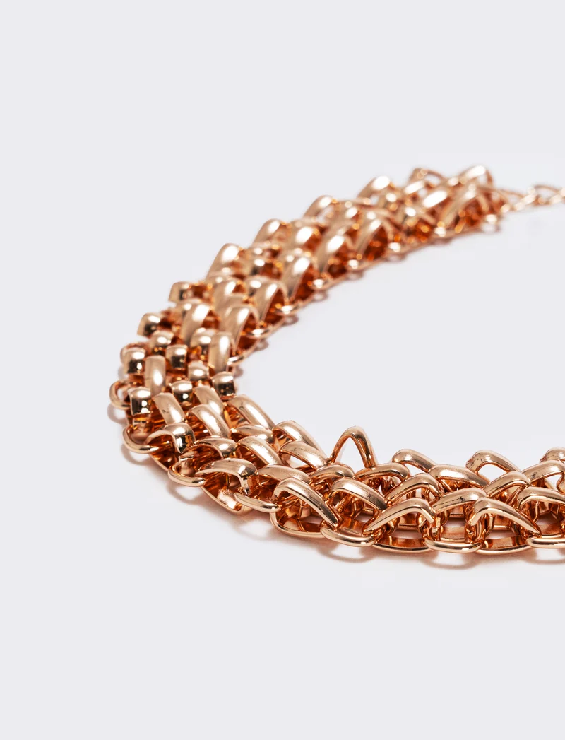 Collana a catena elegante - Oro rosa