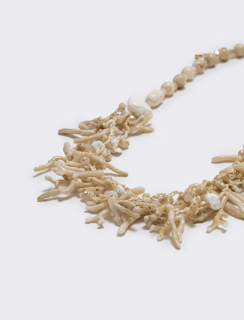 Collana Rami di Corallo - Beige